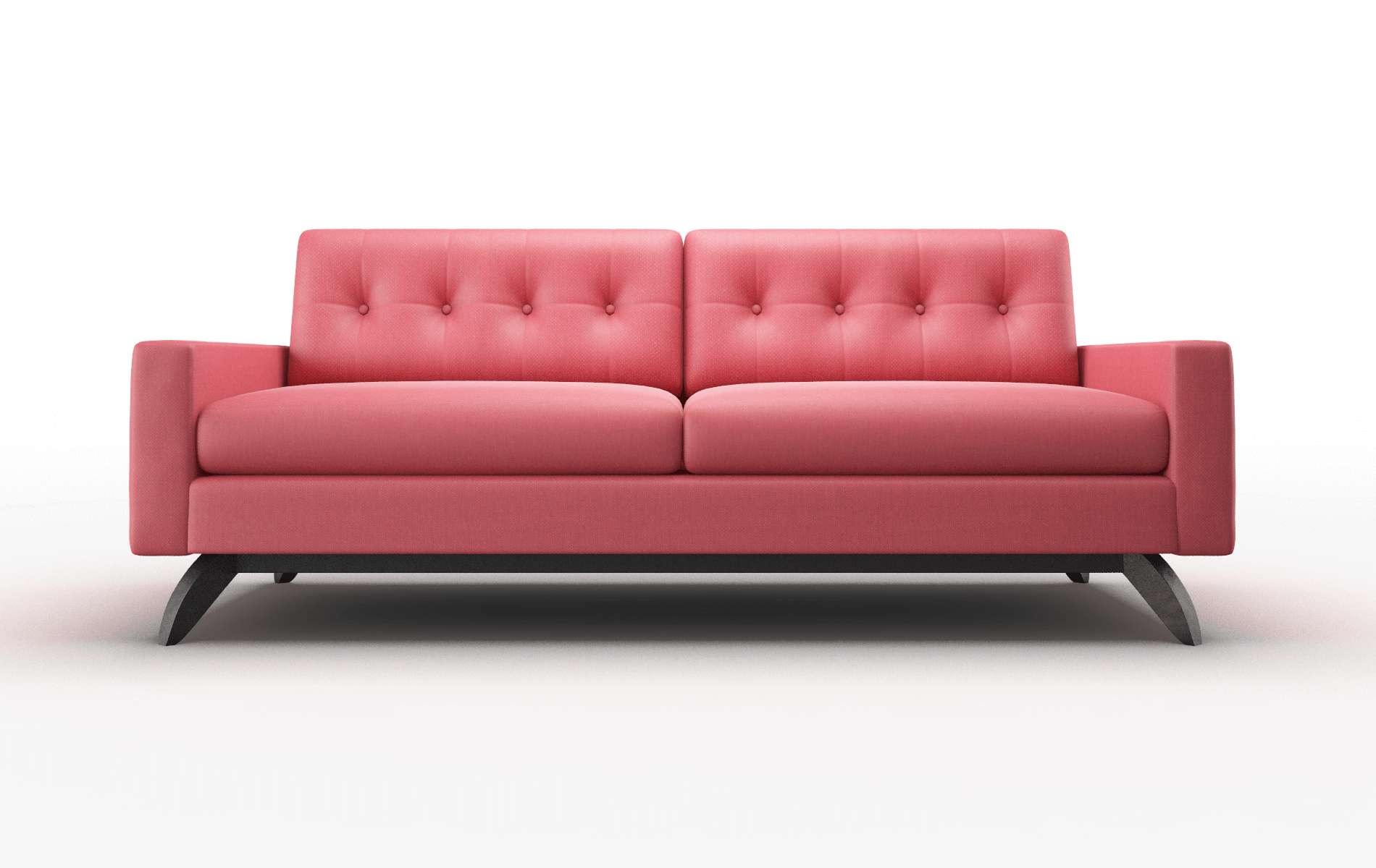 Milan Pauline Ruby Sofa espresso legs 1