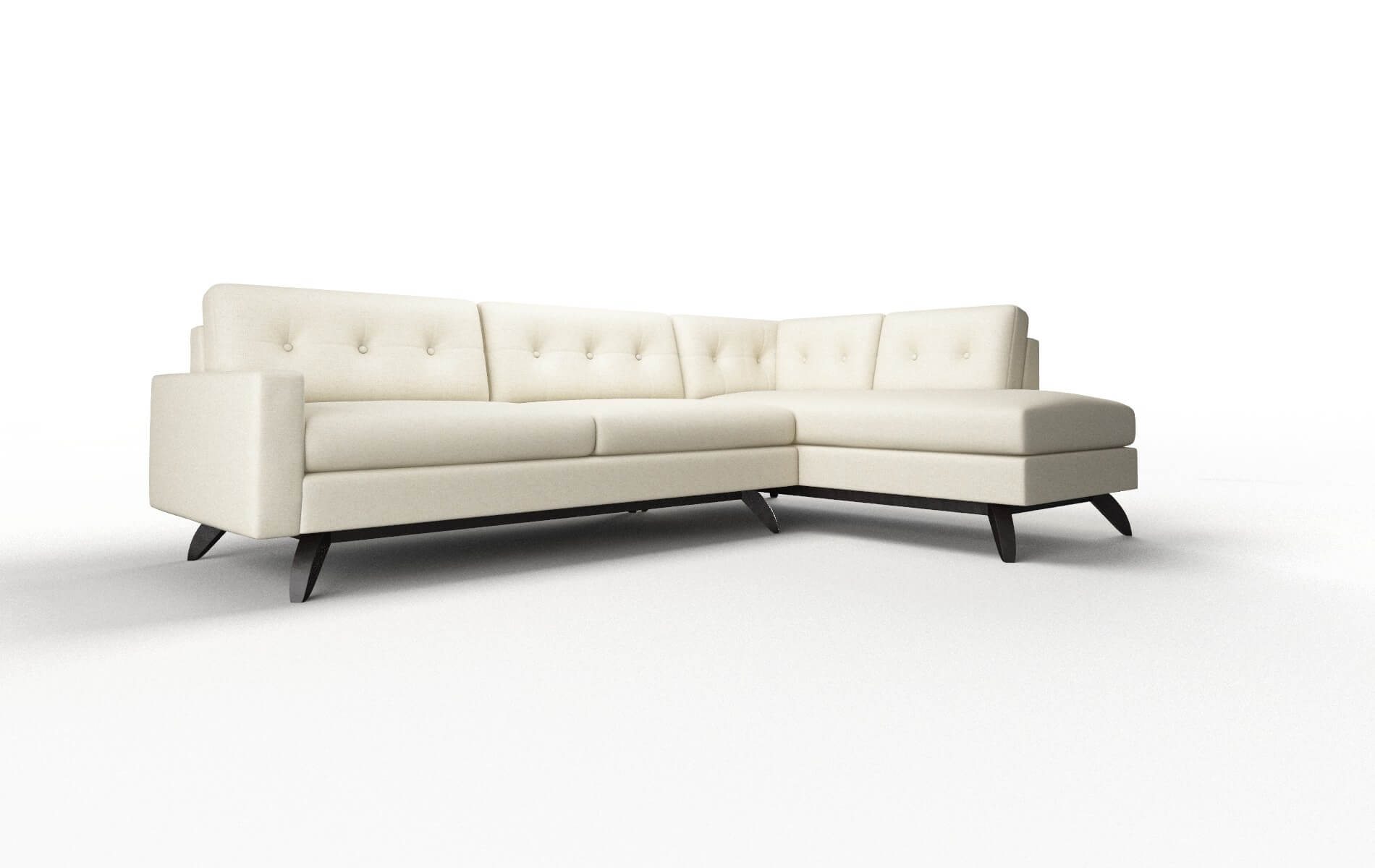 Milan Phoenix Ivory Panel espresso legs 2