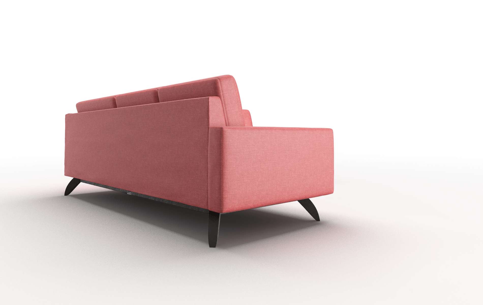 Milan Portland Berry Sectional espresso legs 3