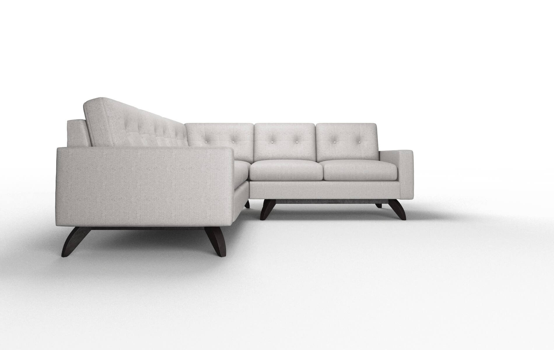 Milan Prime Ash Sectional espresso legs 2