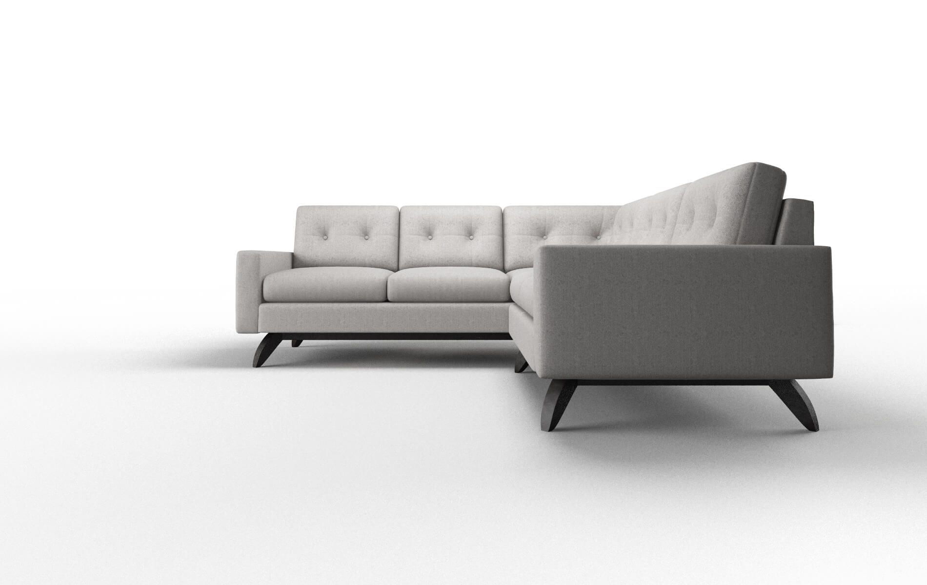 Milan Prime Ash Sectional espresso legs 5
