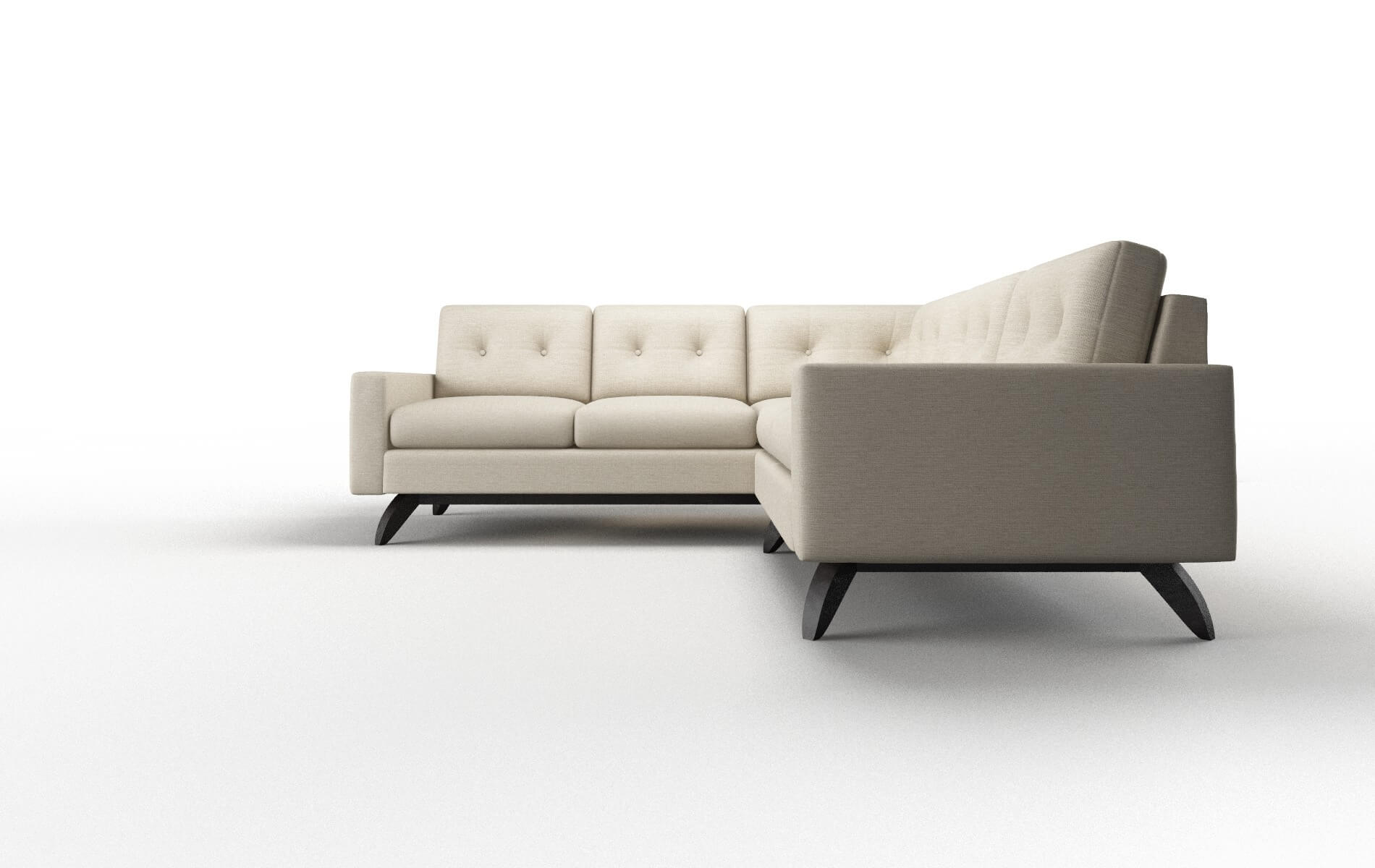 Milan Prime Dusk Sectional espresso legs 5