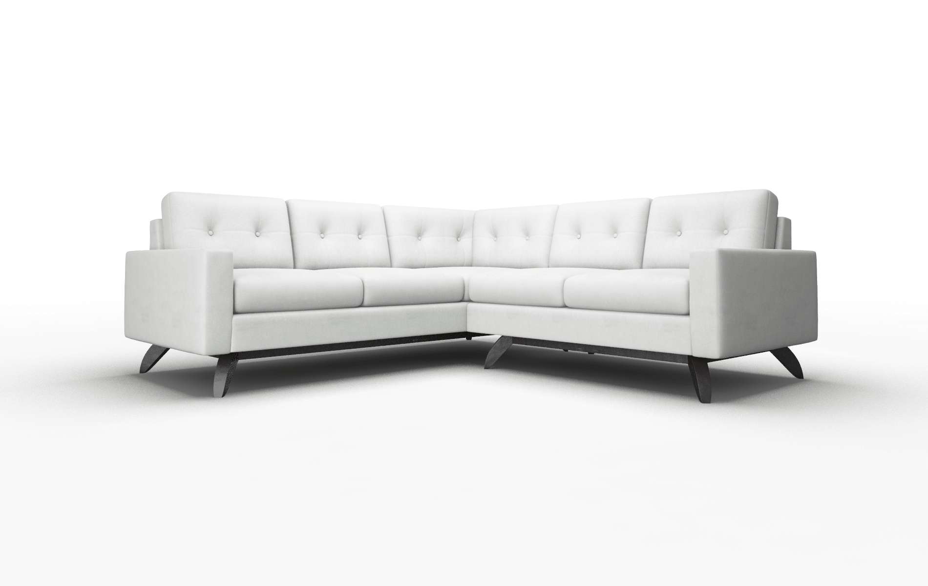 Milan Prisma Steam Sectional espresso legs 1