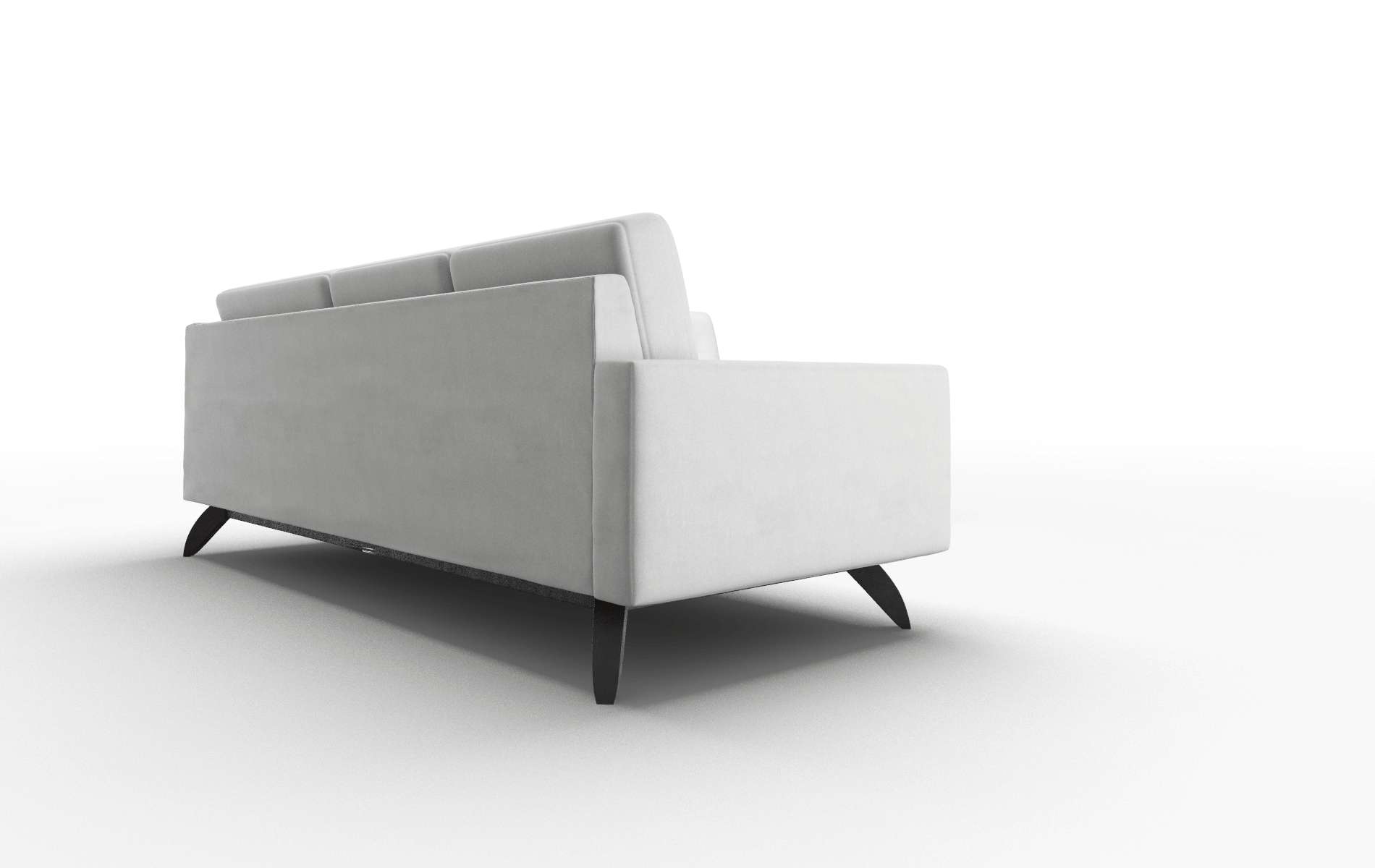 Milan Prisma Steam Sectional espresso legs 3