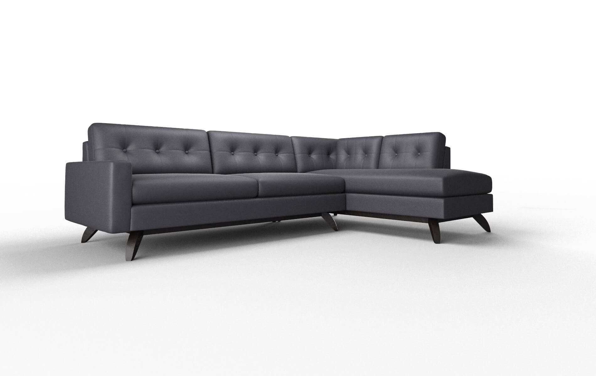 Milan Redondo Navy Panel espresso legs 2