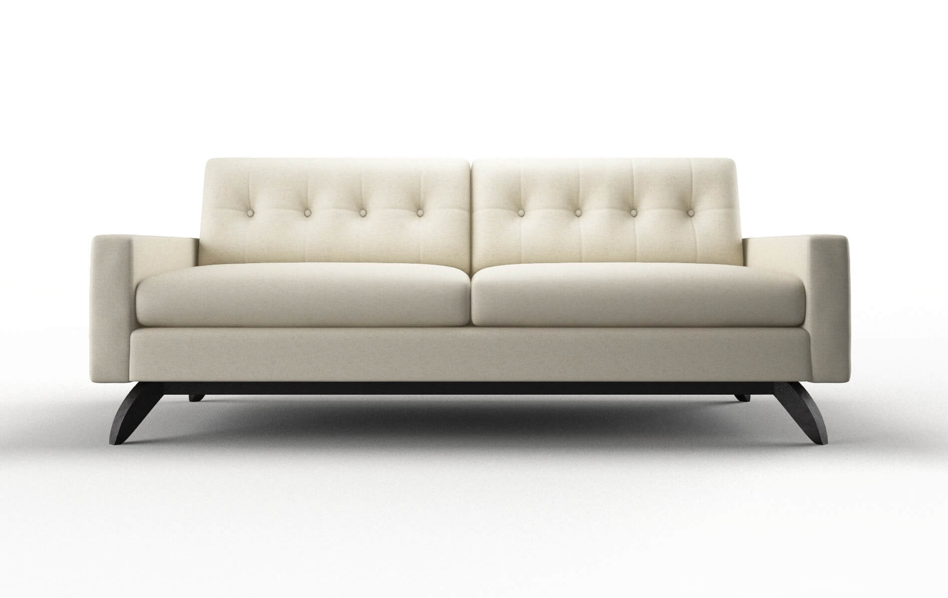Milan Redondo oyster Sofa Espresso Legs  1
