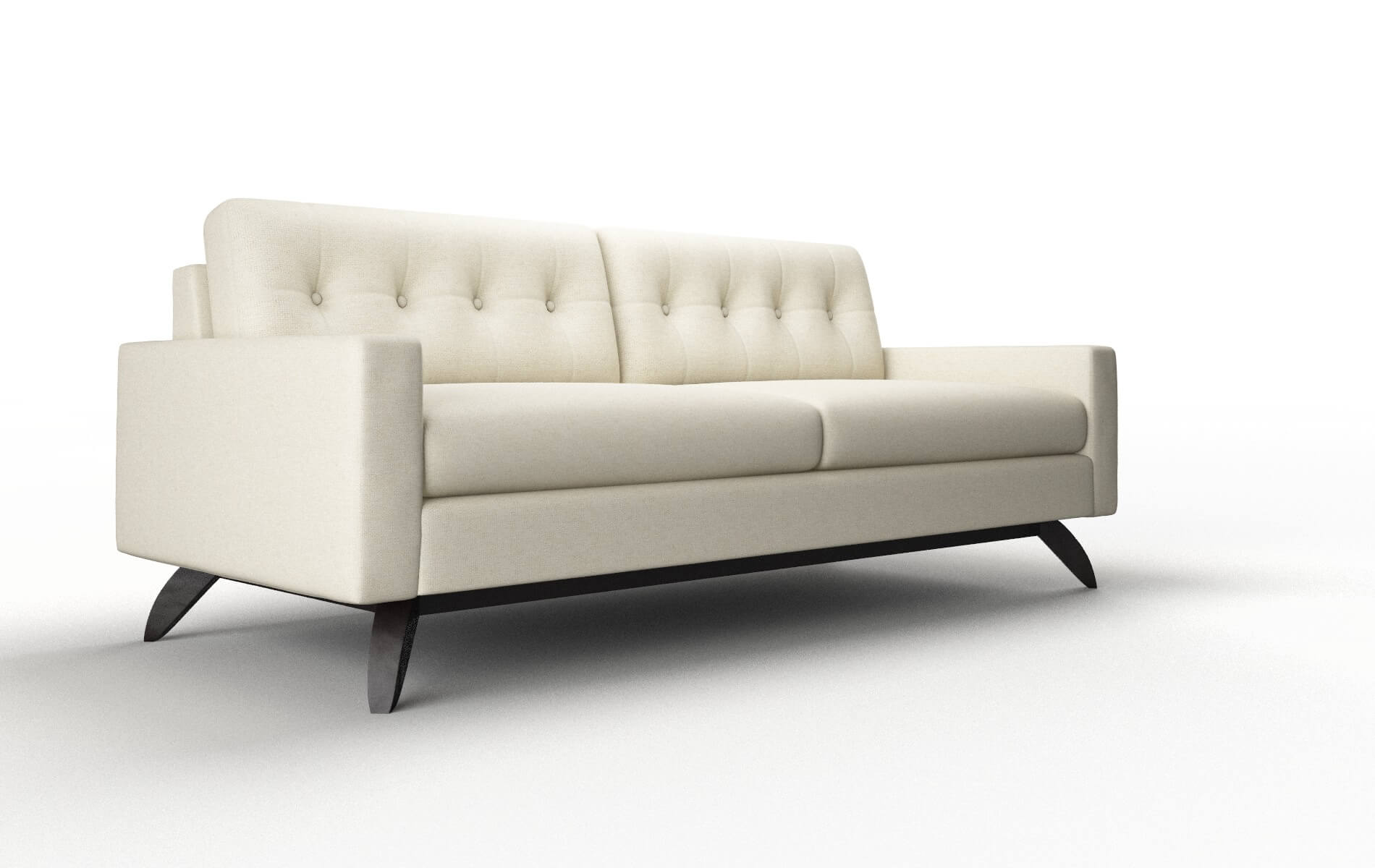 Milan Redondo Oyster Sofa espresso legs 2