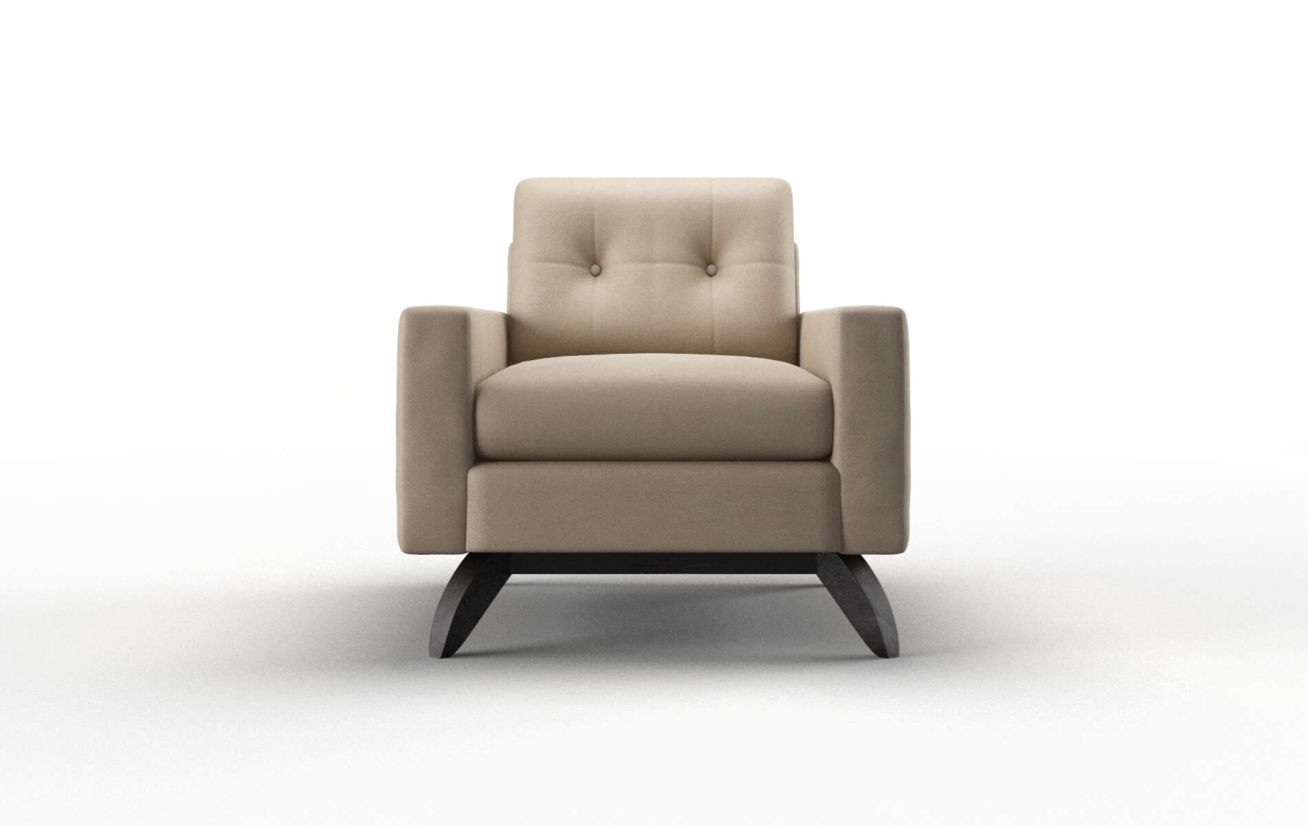 Milan Rocket Cappuccino Chair espresso legs 1