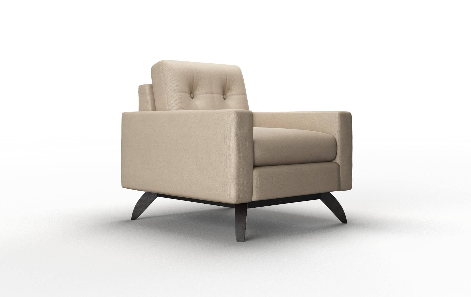 Milan Rocket Cappuccino Chair espresso legs 2