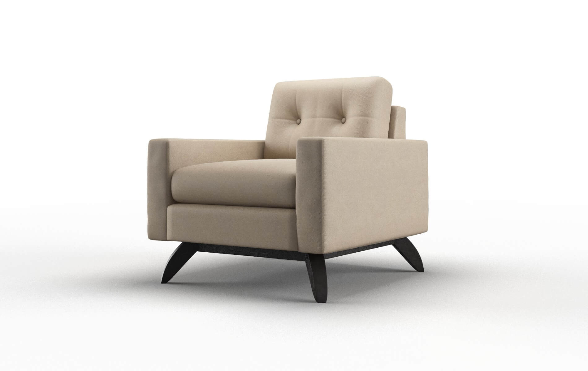 Milan Rocket Cappuccino Chair espresso legs 4