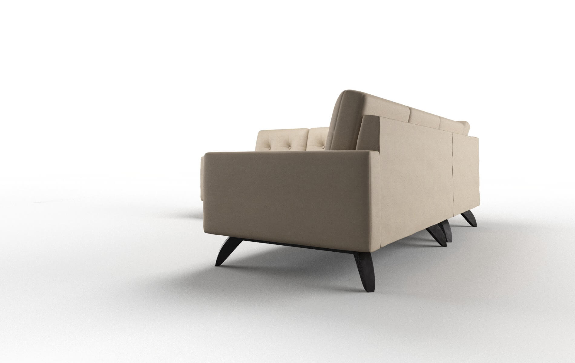 Milan Rocket Cappuccino Sectional espresso legs 4