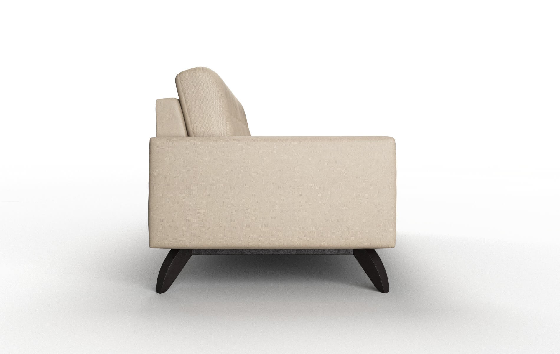 Milan Rocket Cappuccino Sofa espresso legs 3