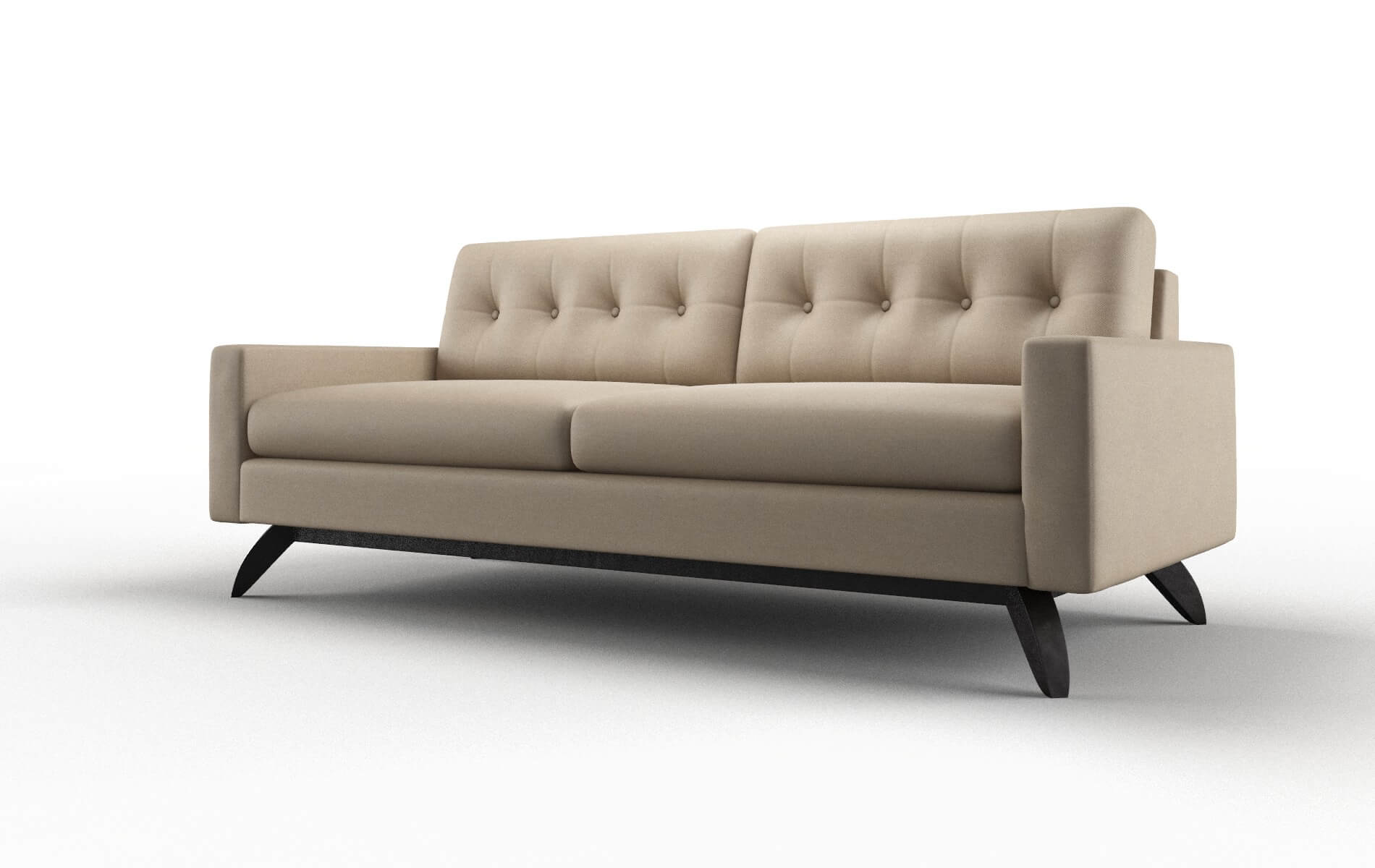 Milan Rocket Cappuccino Sofa espresso legs 4