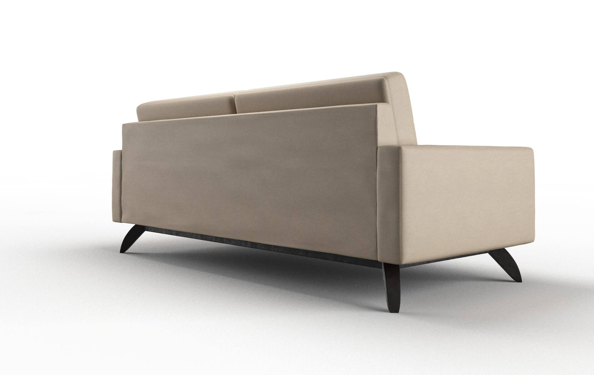 Milan Rocket Cappuccino Sofa espresso legs 5