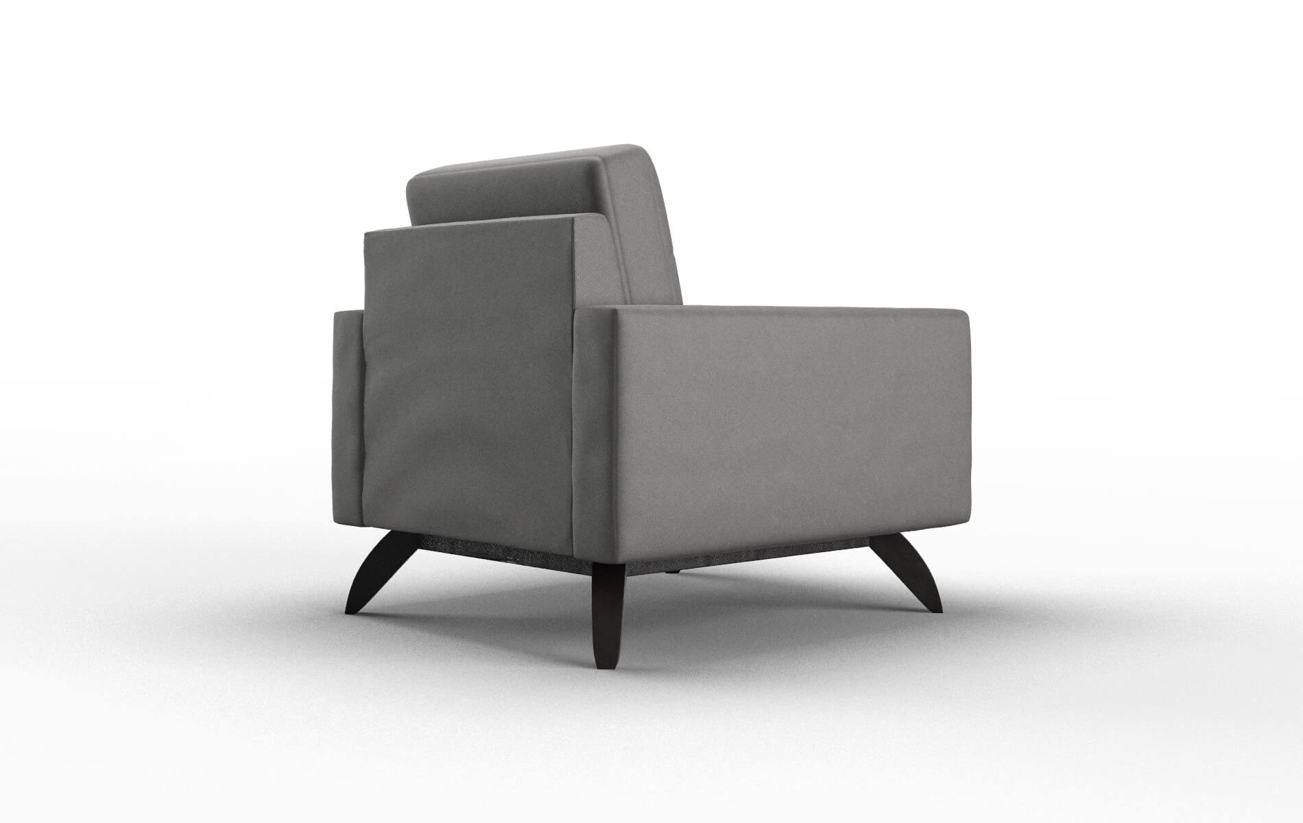 Milan Rocket Charcoal Chair espresso legs 5