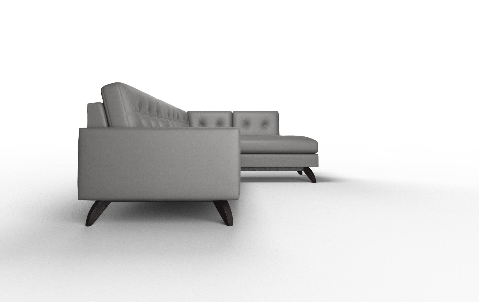 Milan Rocket Charcoal Panel espresso legs 3