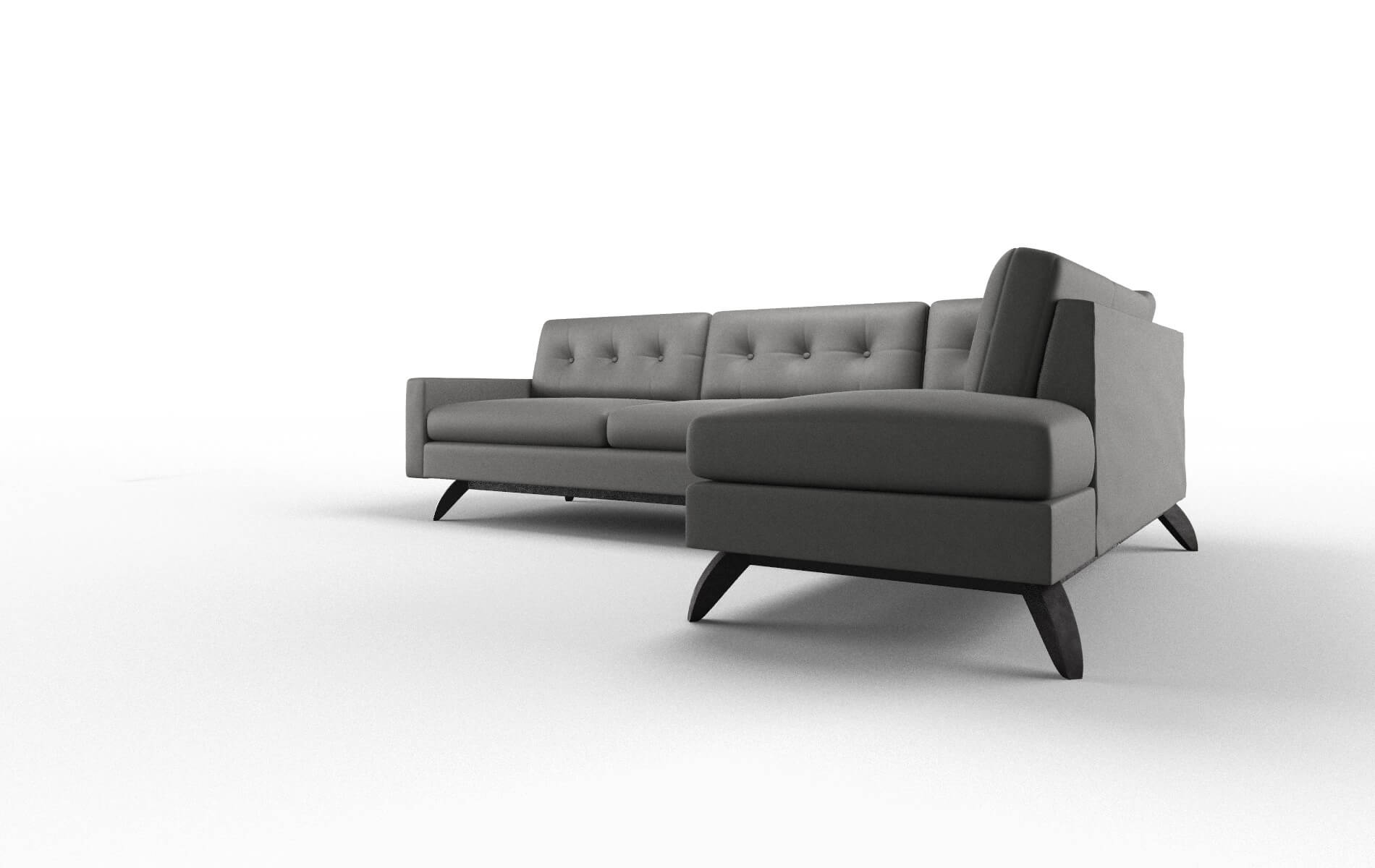 Milan Rocket Charcoal Panel espresso legs 4