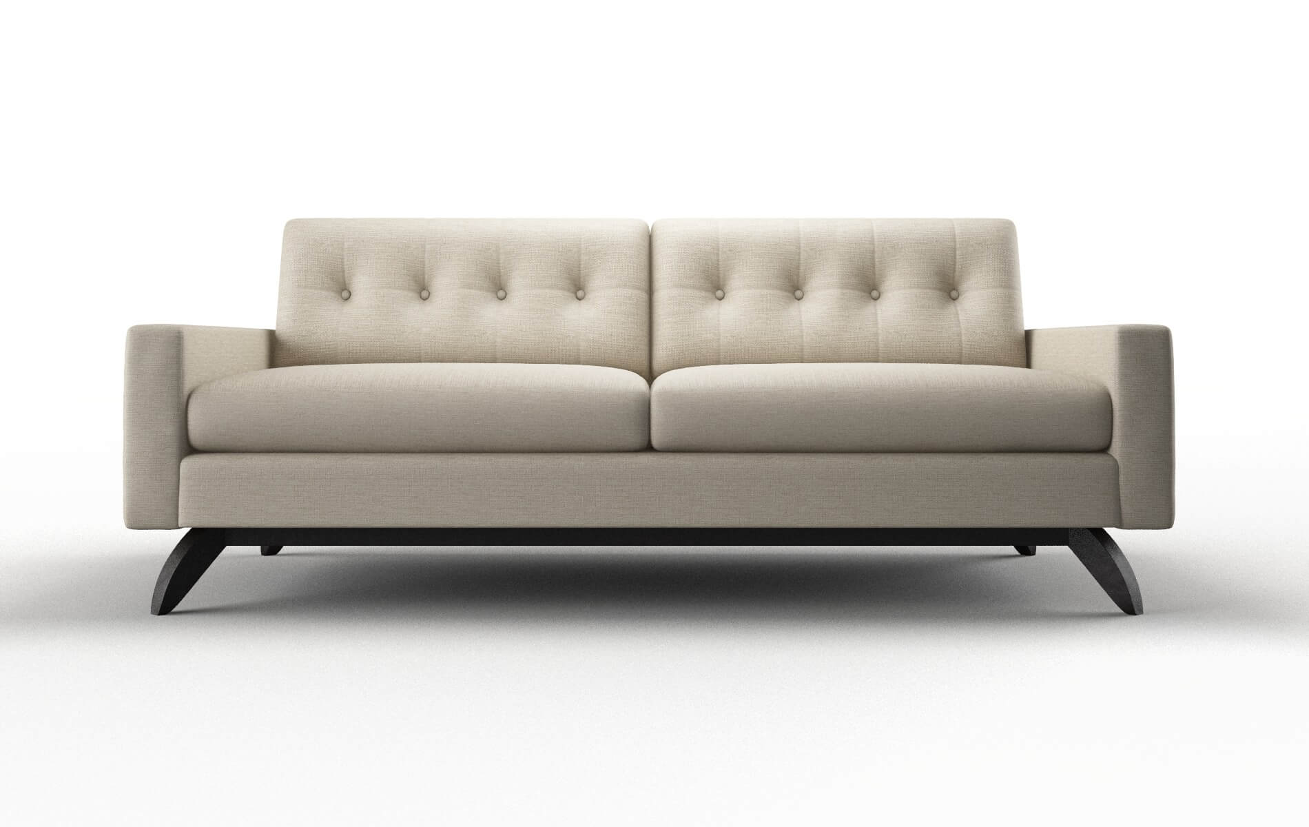 Milan Rocket dove Sofa Espresso Legs  1