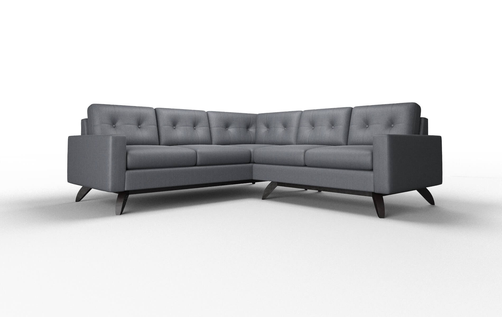Milan Rocket eclipse Sectional Espresso Legs  1