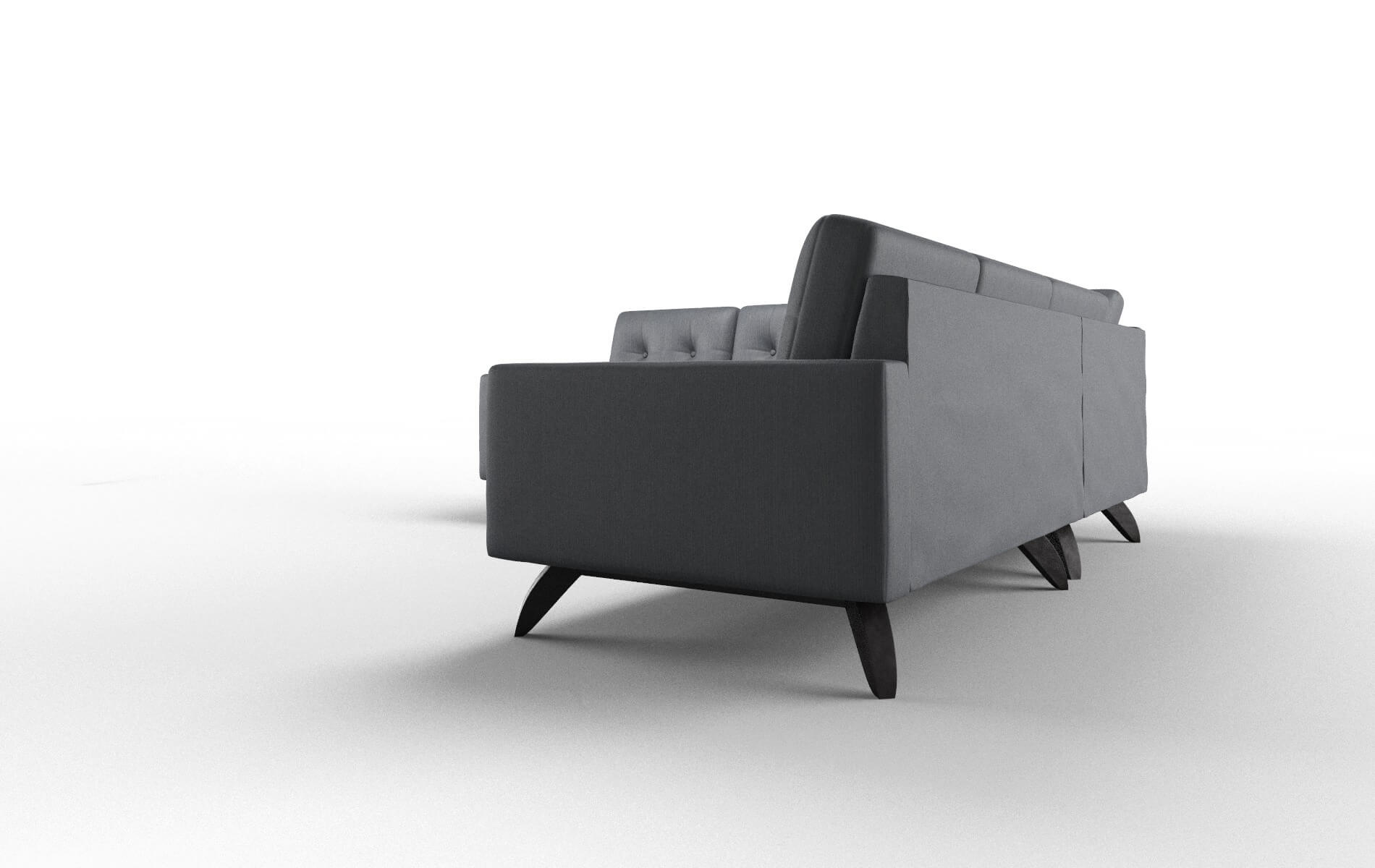 Milan Rocket Eclipse Sectional espresso legs 4