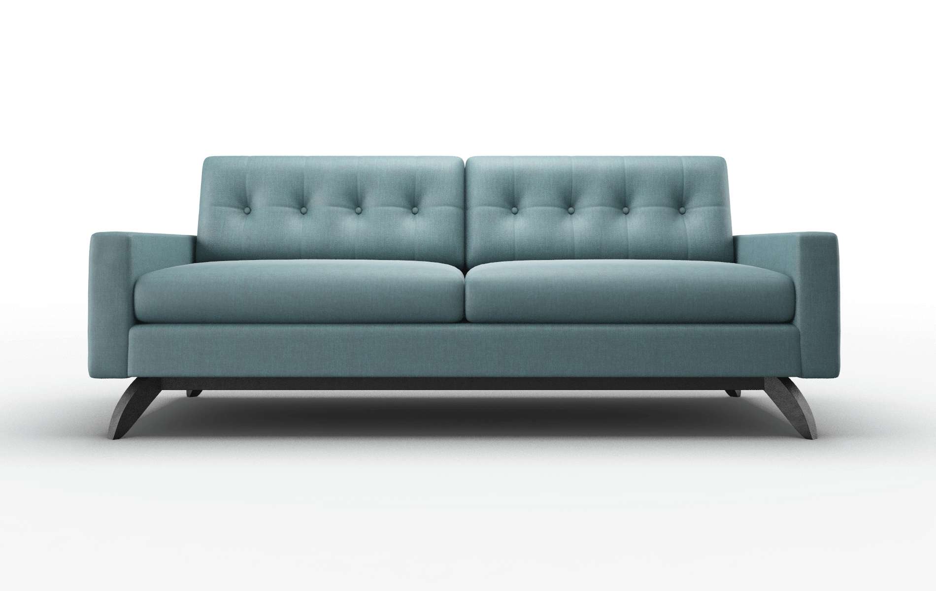 Milan Rocket Peacock Sofa espresso legs 1
