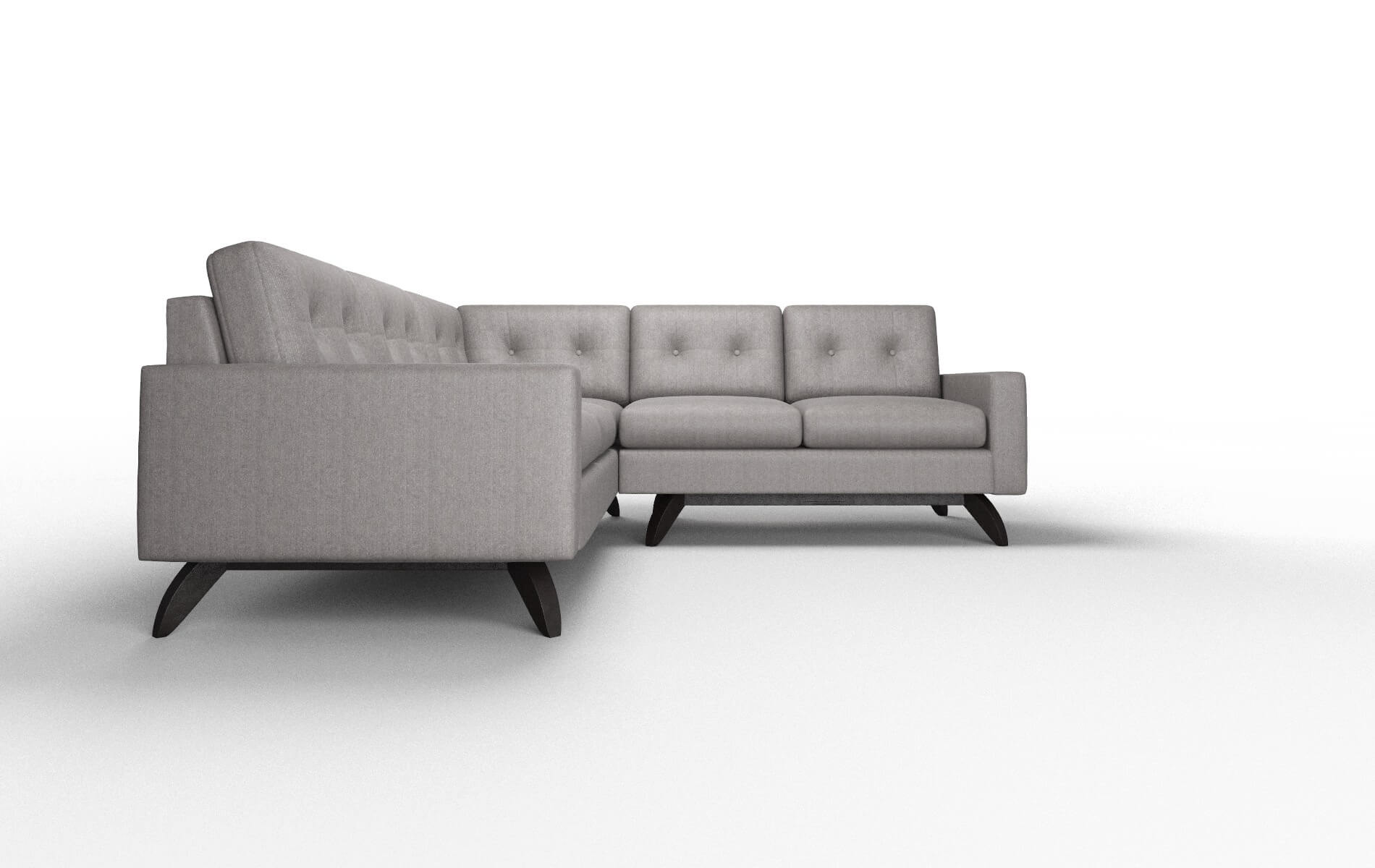 Milan Sasha Granite Sectional espresso legs 2