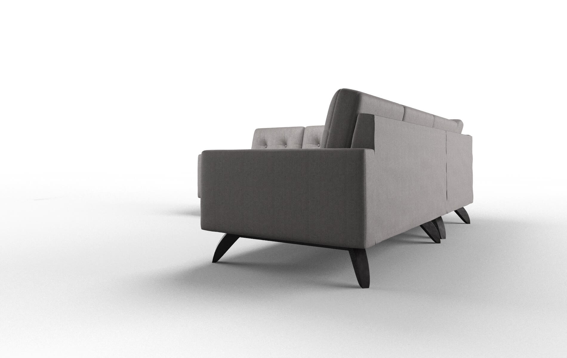 Milan Sasha Granite Sectional espresso legs 4