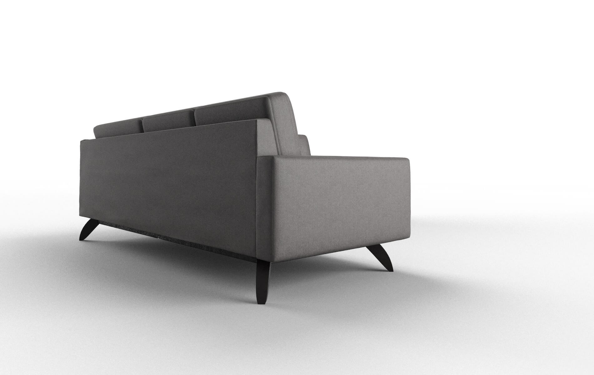 Milan Sasha Grey Sectional espresso legs 3