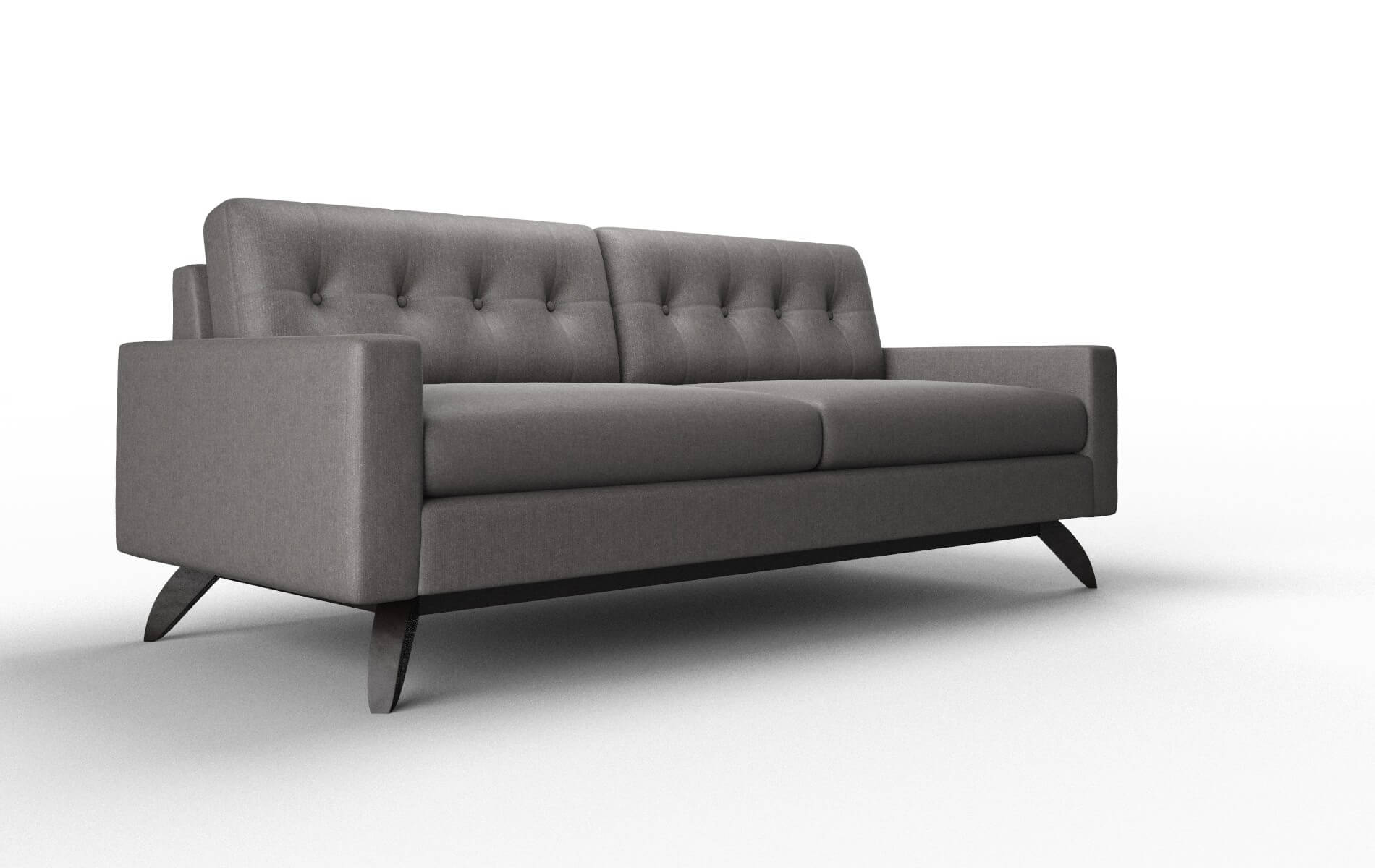 Milan Sasha Grey Sofa espresso legs 2