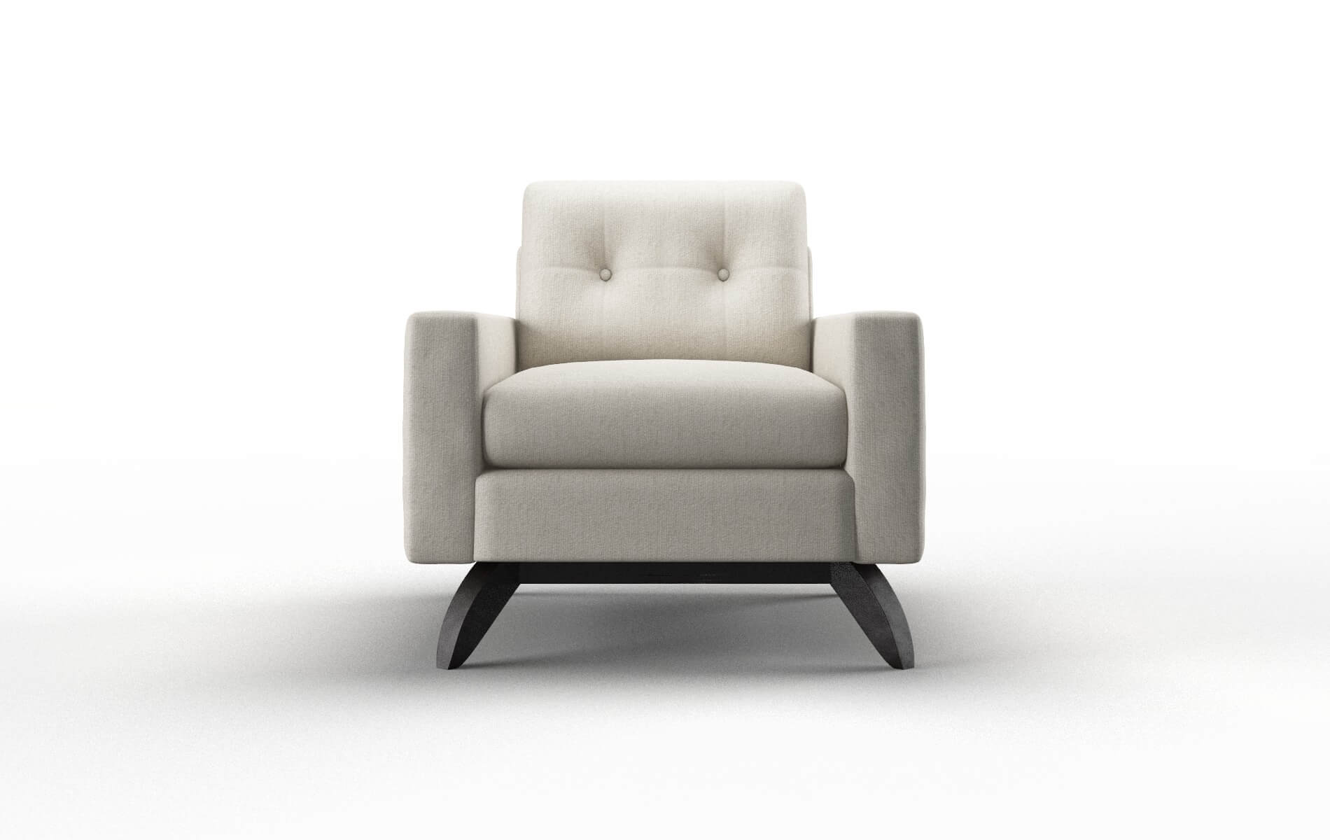 Milan Sasha Linen Chair espresso legs 1