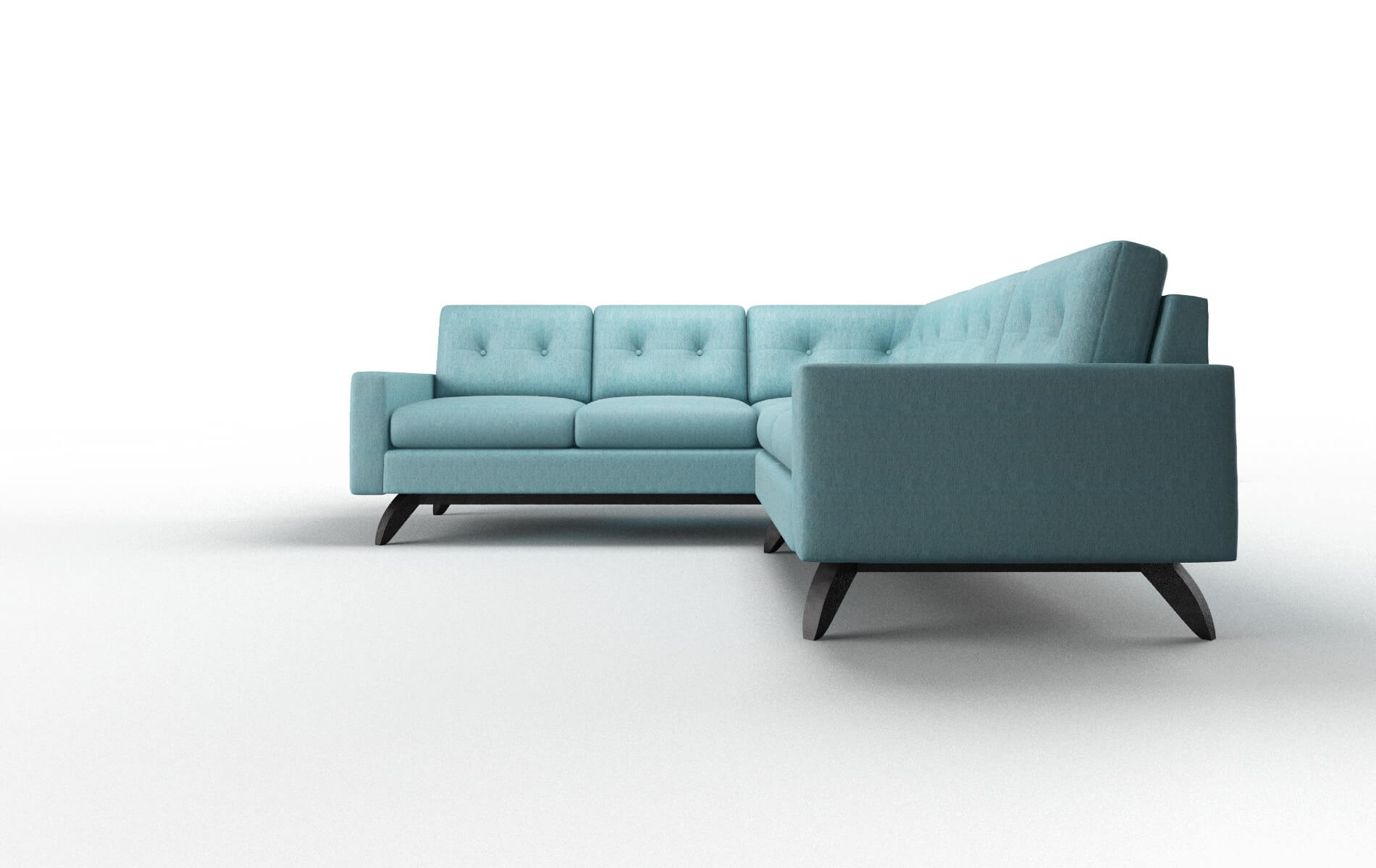 Milan Sorrento Denim Sectional espresso legs 5