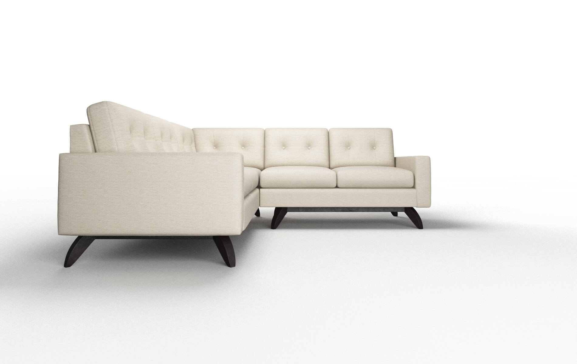 Milan Sosoftness 72 Sectional espresso legs 2