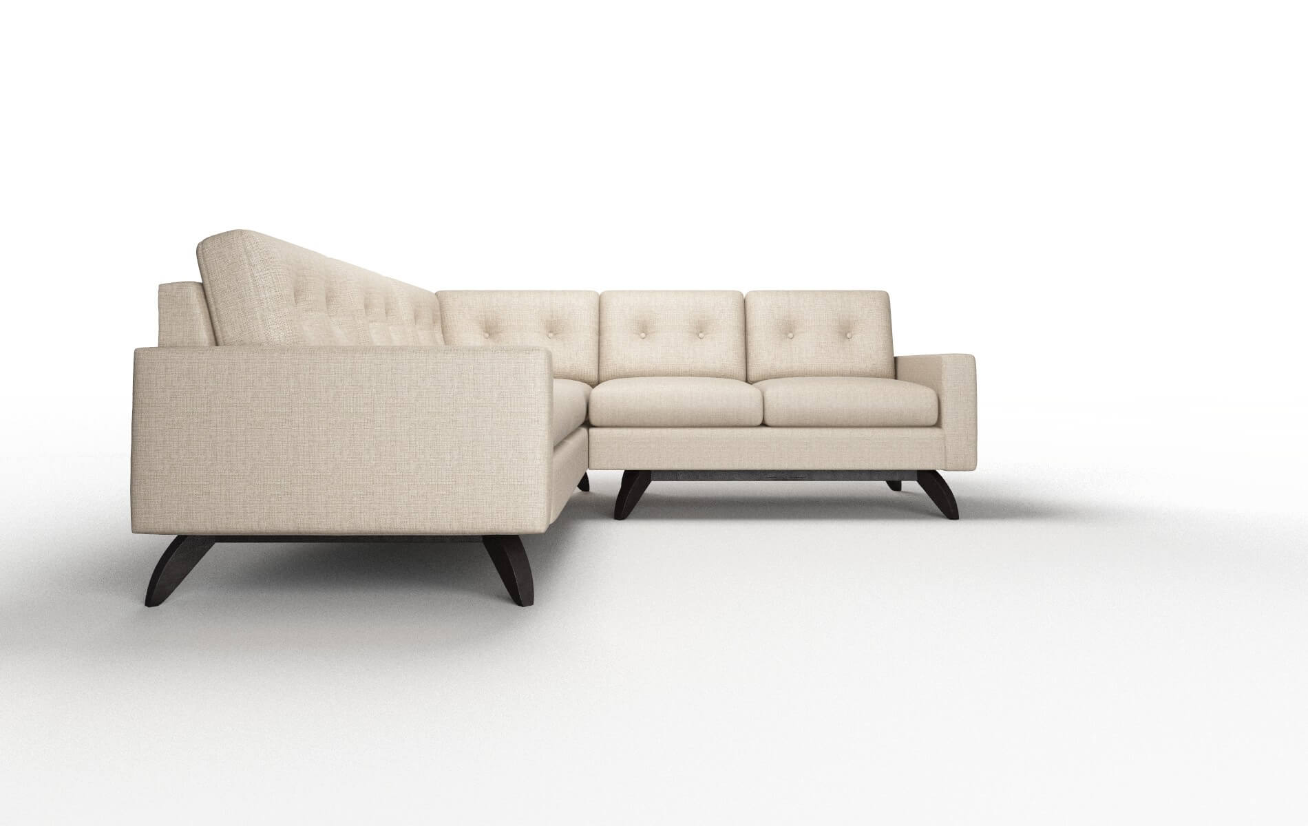 Milan Sosoftness 74 Sectional espresso legs 2