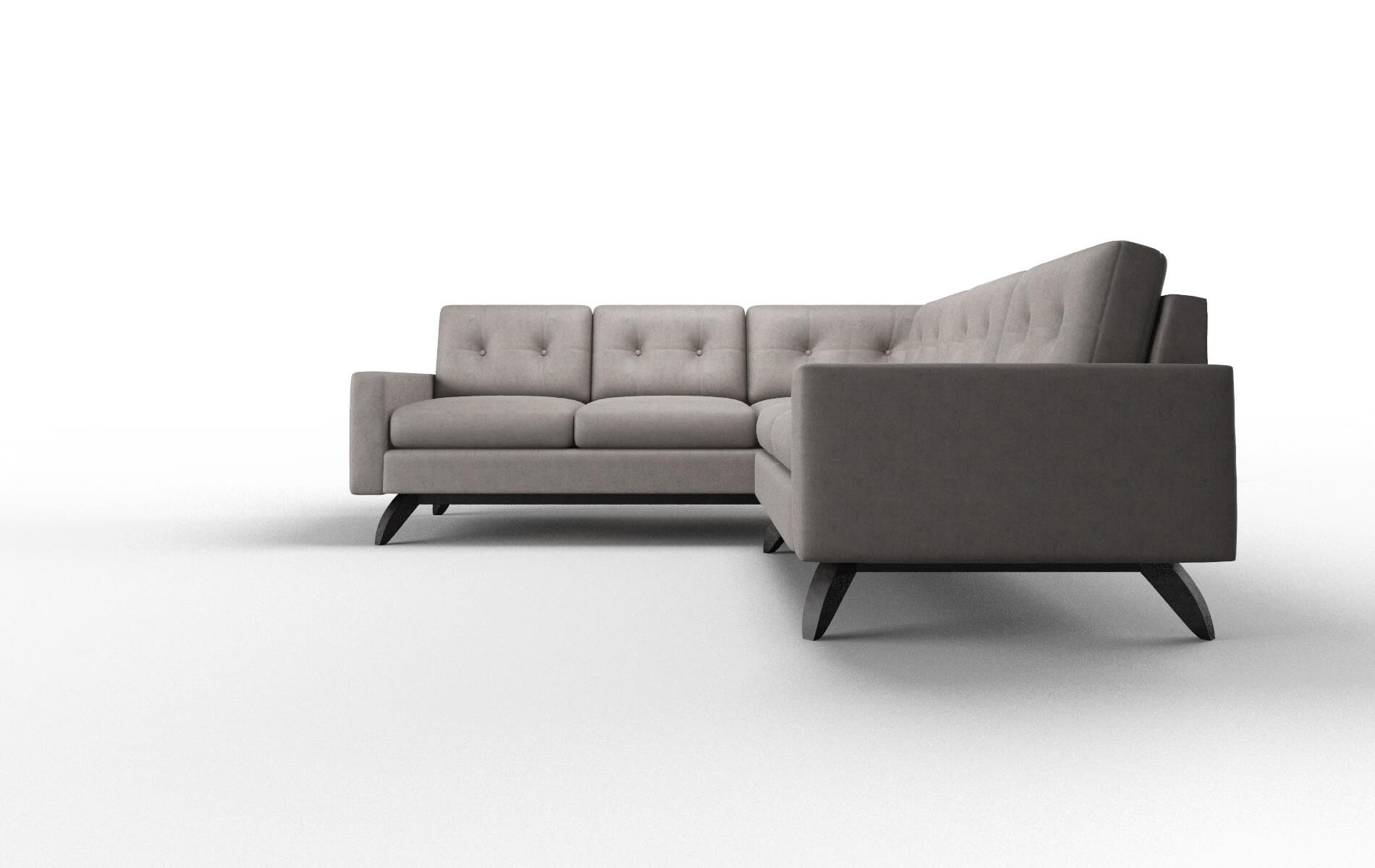 Milan Suave Slate Sectional espresso legs 5