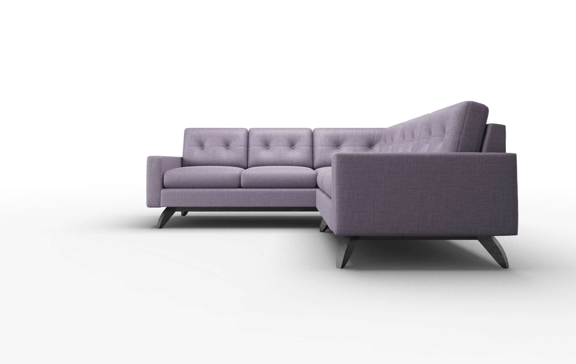 Milan Tess Blackberry Sectional espresso legs 5