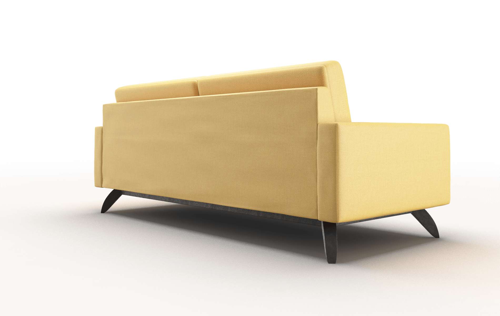 Milan Tess Turmeric Sofa espresso legs 5