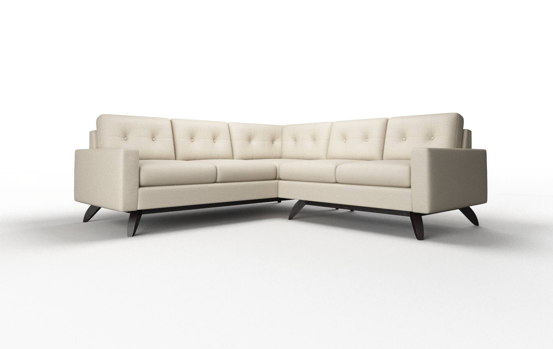Milan Urban_d Silver Sectional espresso legs 1