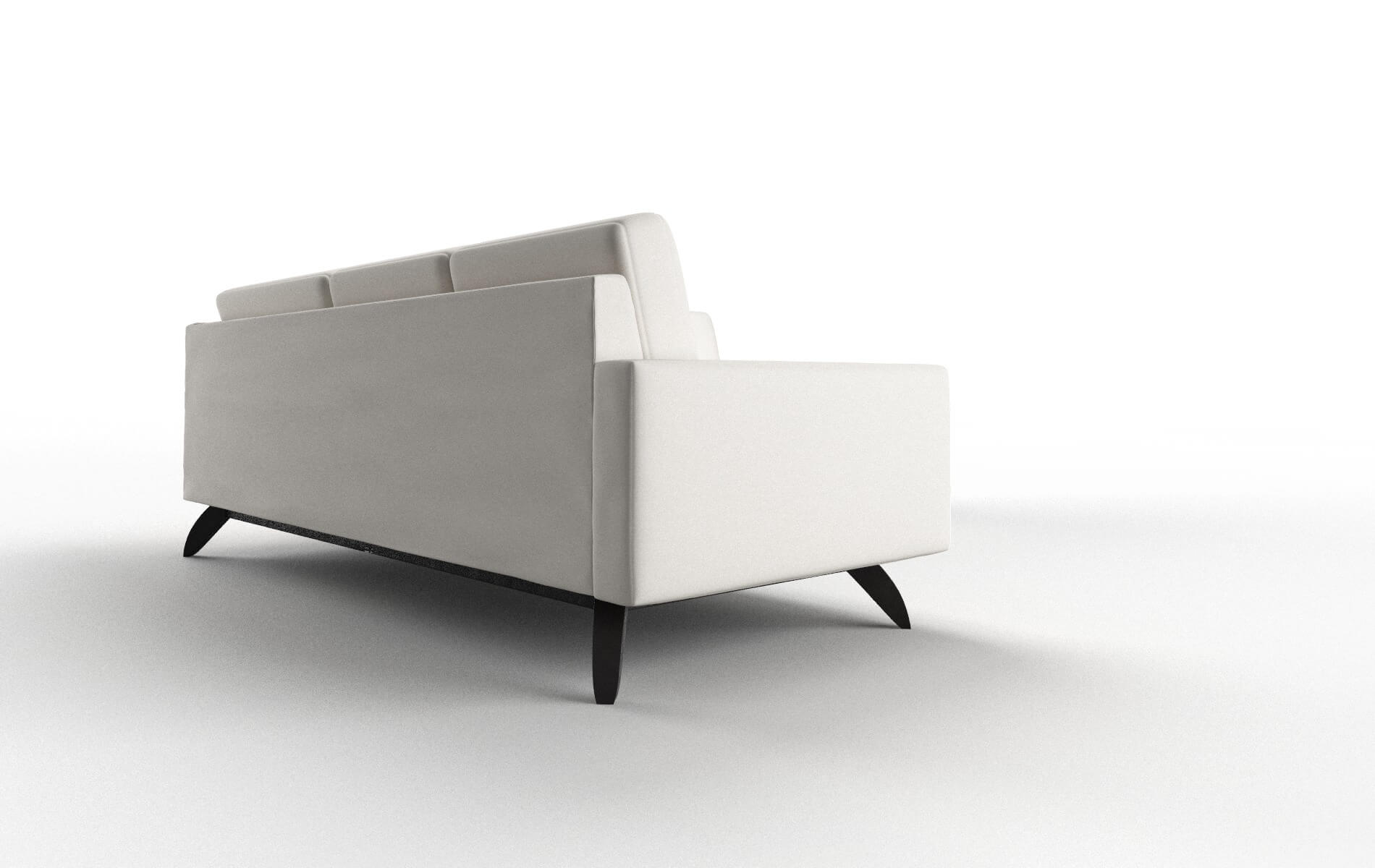 Milan Venice Eggshell Sectional espresso legs 3