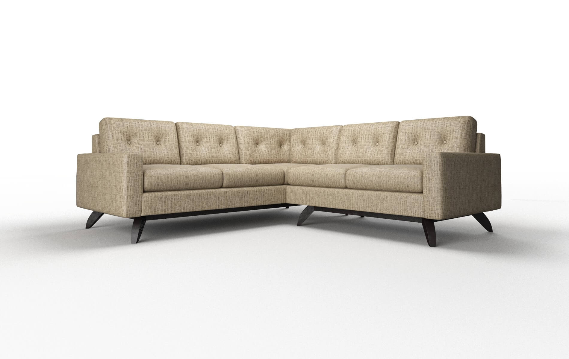 Milan Venus mocha Sectional Espresso Legs  1