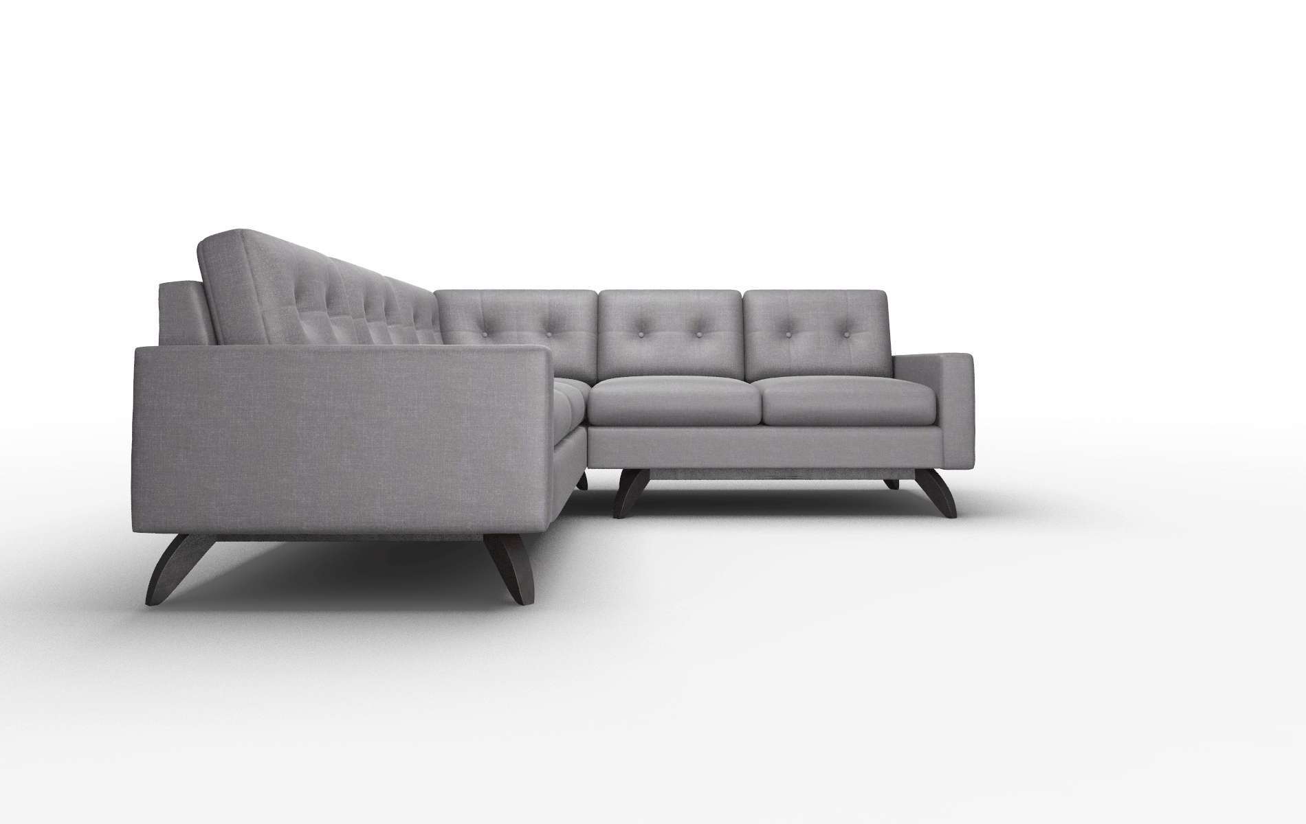 Milan Venus Onyx Sectional espresso legs 2