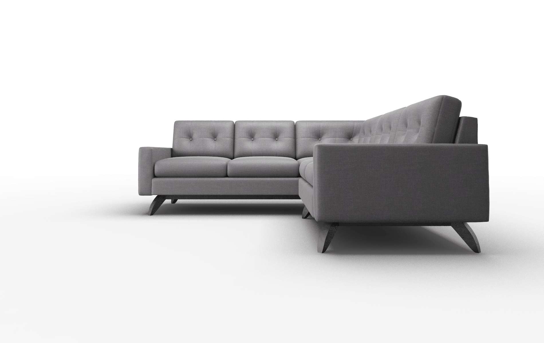 Milan Venus Onyx Sectional espresso legs 5