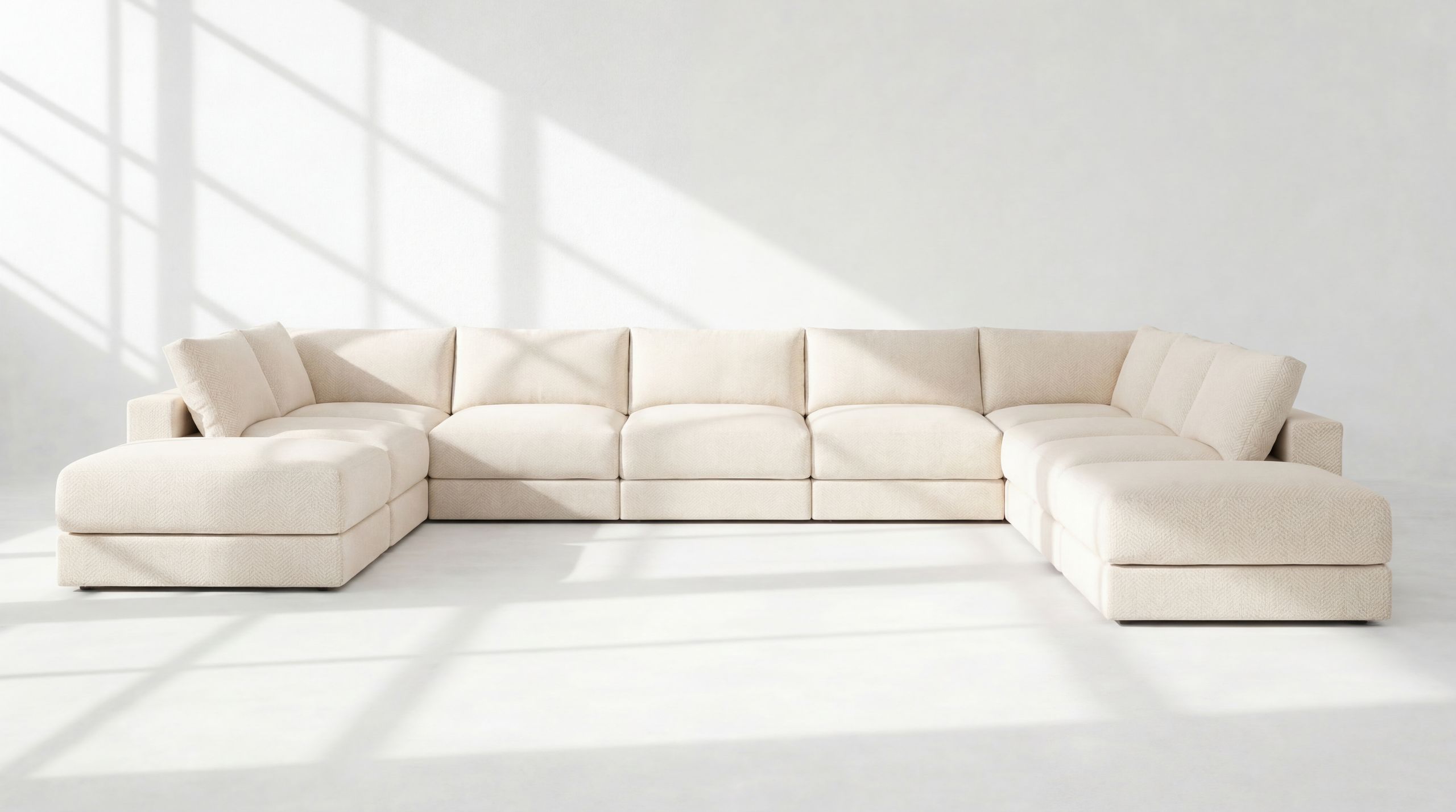 Landon Modular 10 Seater Open End U Sectional no legs 2