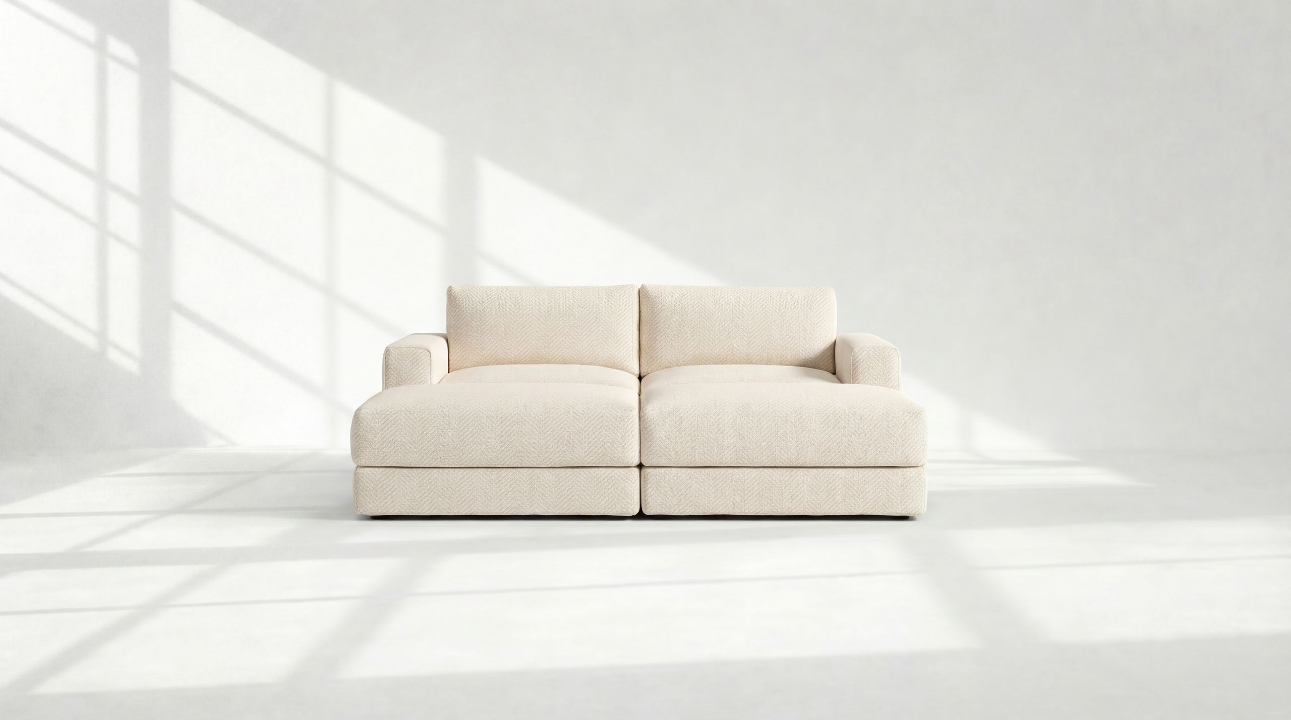 Landon Modular 2 Seater Daybed Sofa Sectional no legs 2