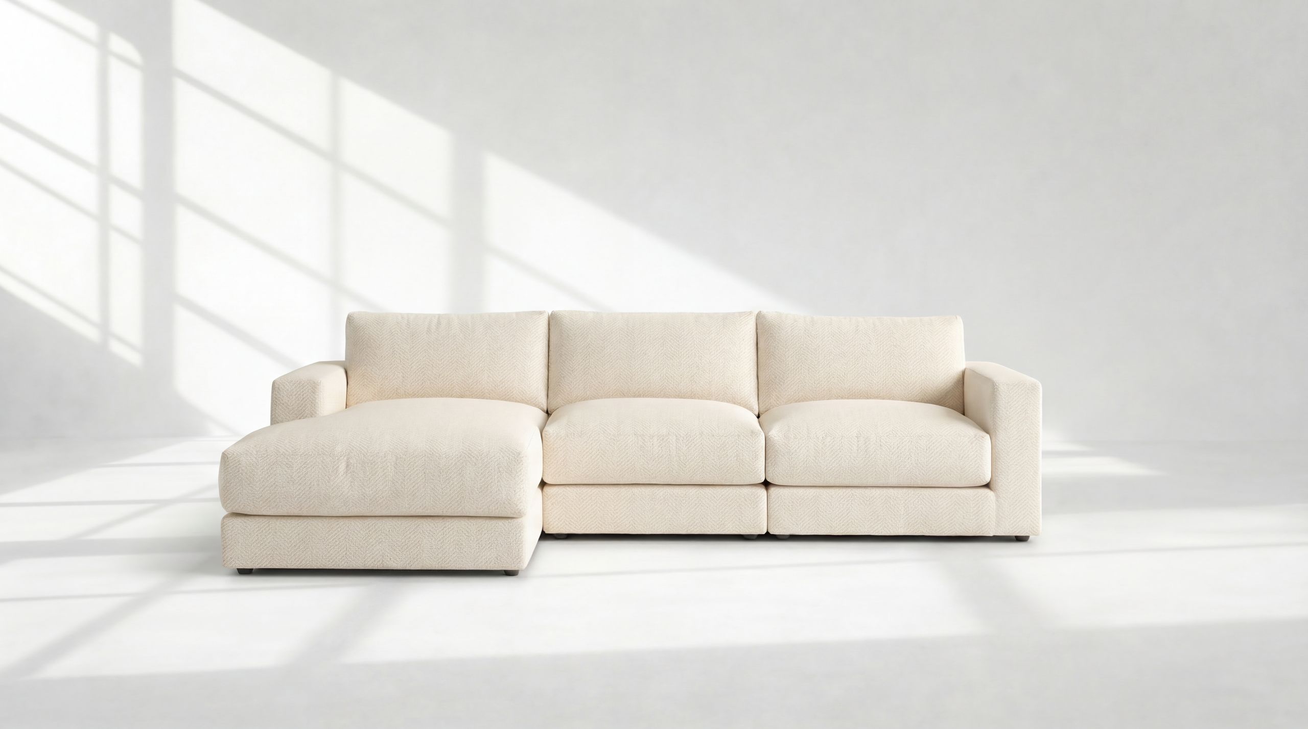 Landon Modular 3 Seater Chaise Sectional no legs 2