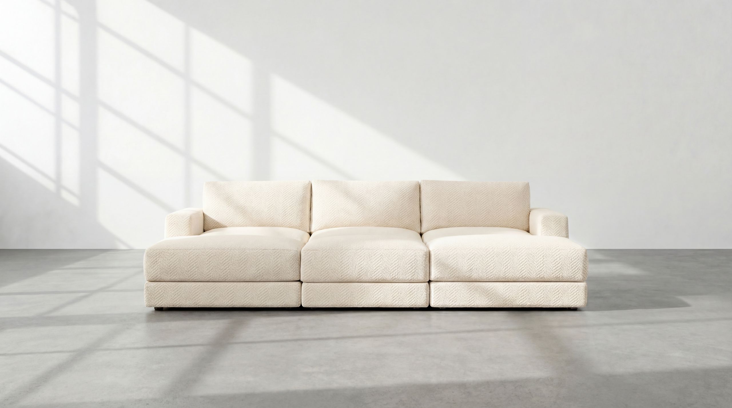 Landon Modular 3 Seater Daybed Sofa Sectional no legs 2