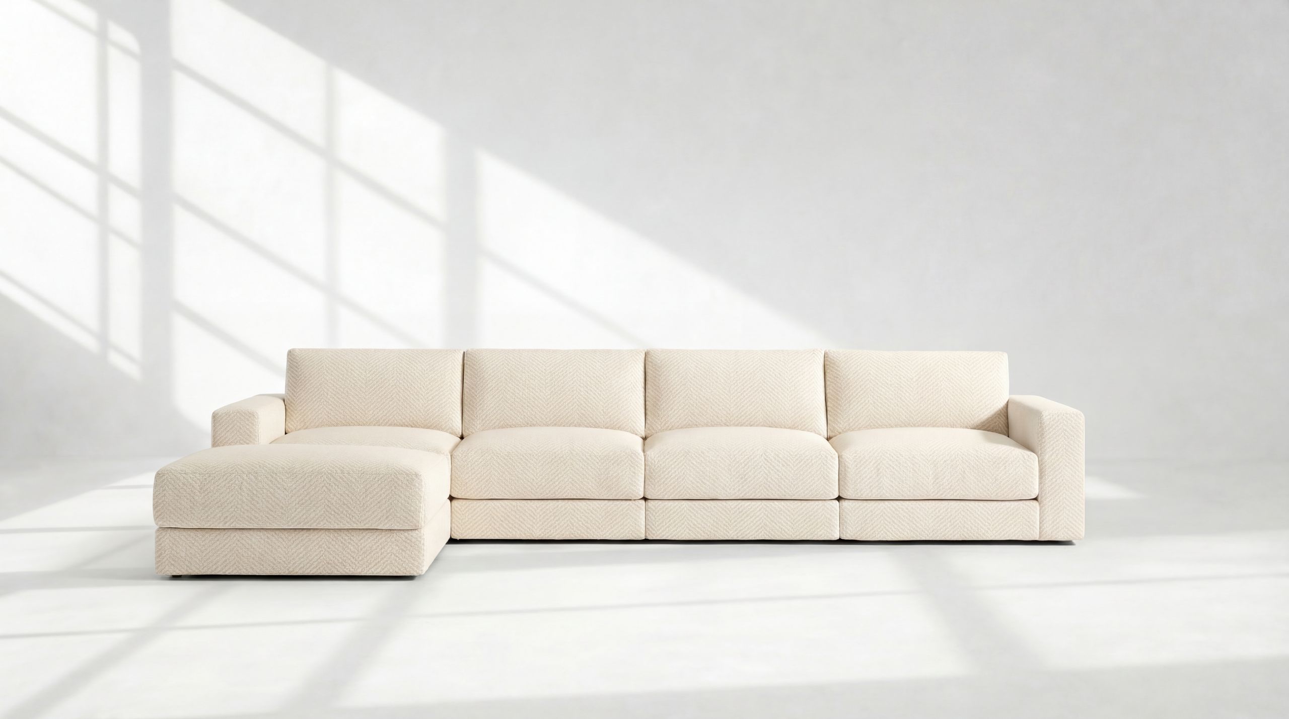 Landon Modular 4 Seater Chaise Sectional no legs 2