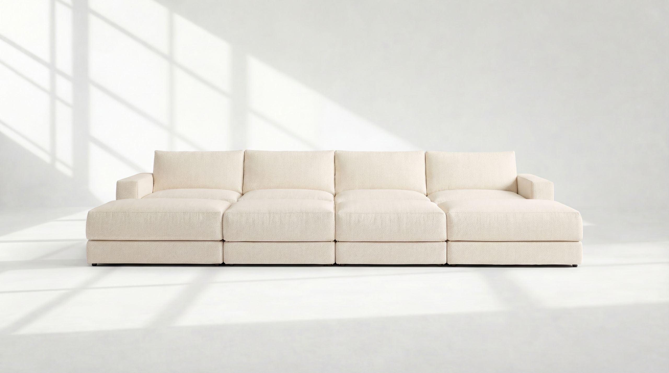 Landon Modular 4 Seater Daybed Sofa Sectional no legs 2