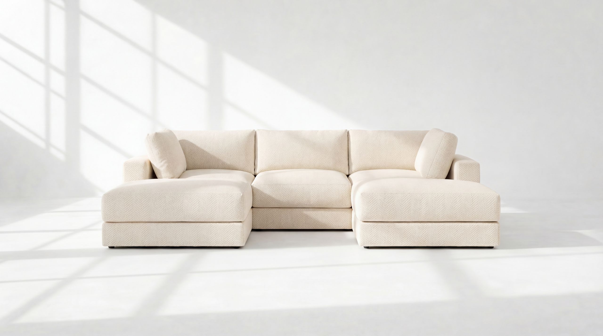 Landon Modular 5 Seater Open Ends U Sectional no legs 2