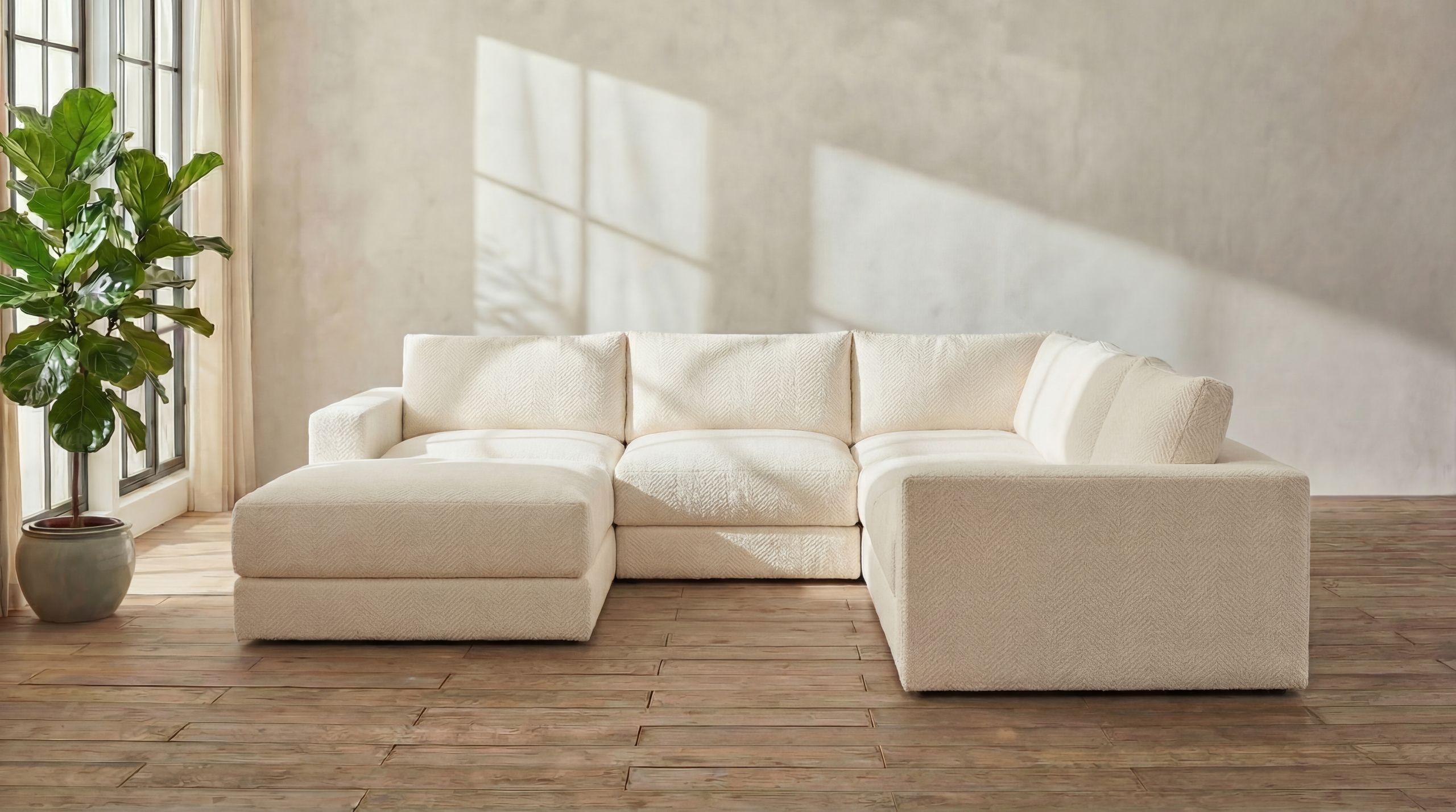 Landon Modular 6 Seater Open End U Sectional 2 furniture gallery 1