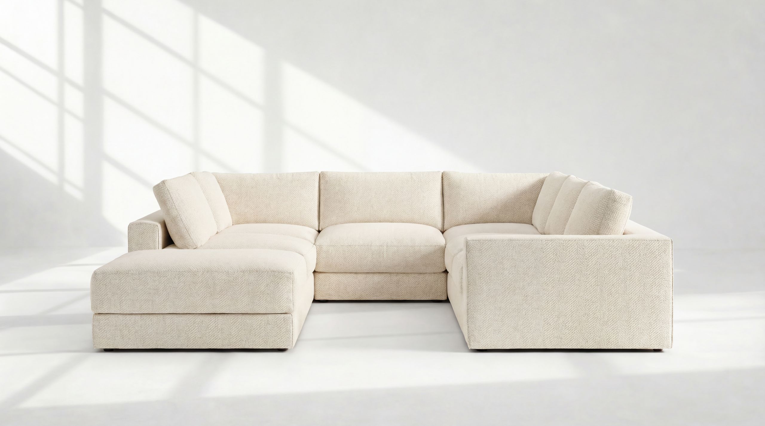 Landon Modular 7 Seater Open End U Sectional no legs 2